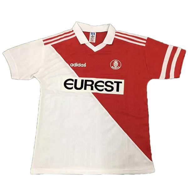 AS Monaco home retro vintage soccer jersey match men's first sportswear football shirt 1995-1996